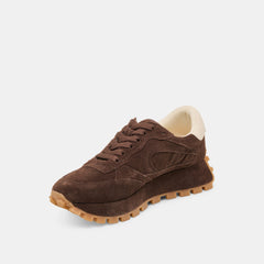 TRICIA SNEAKERS DK BROWN SUEDE