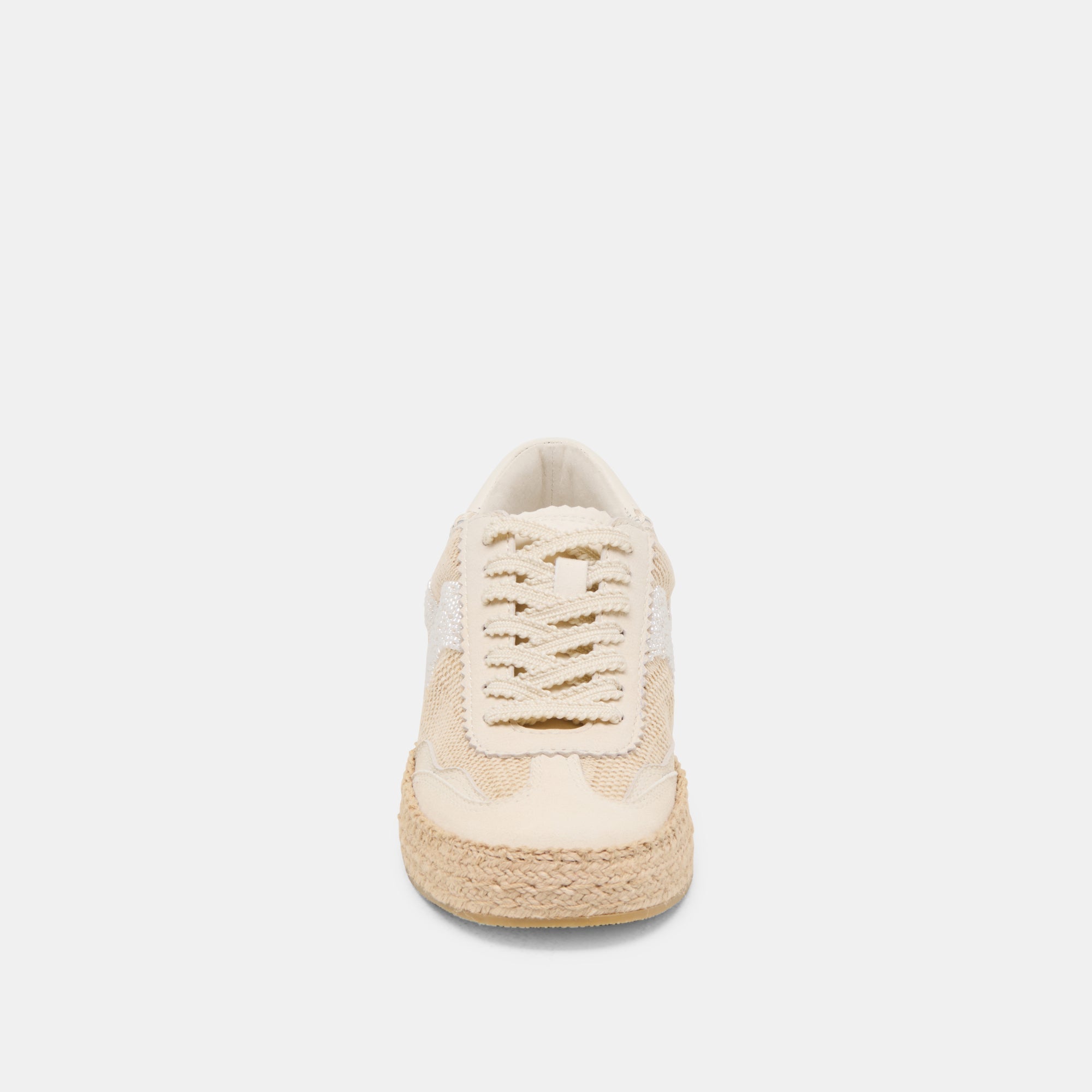 NOTICE ESPADRILLE BEAD SNEAKERS NATURAL MULTI BURLAP
