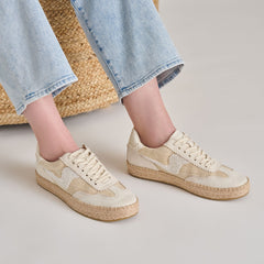 NOTICE ESPADRILLE BEAD SNEAKERS NATURAL MULTI BURLAP