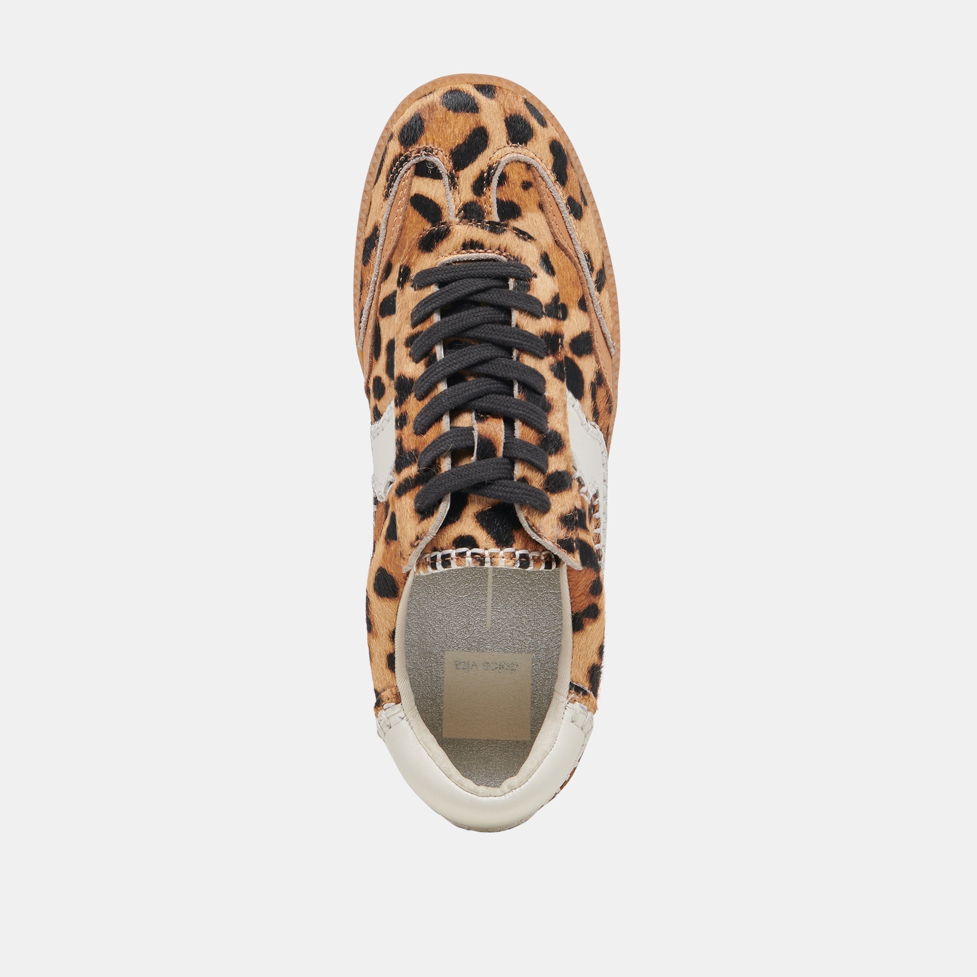NOTICE STITCH WIDE SNEAKERS DK LEOPARD CALF HAIR