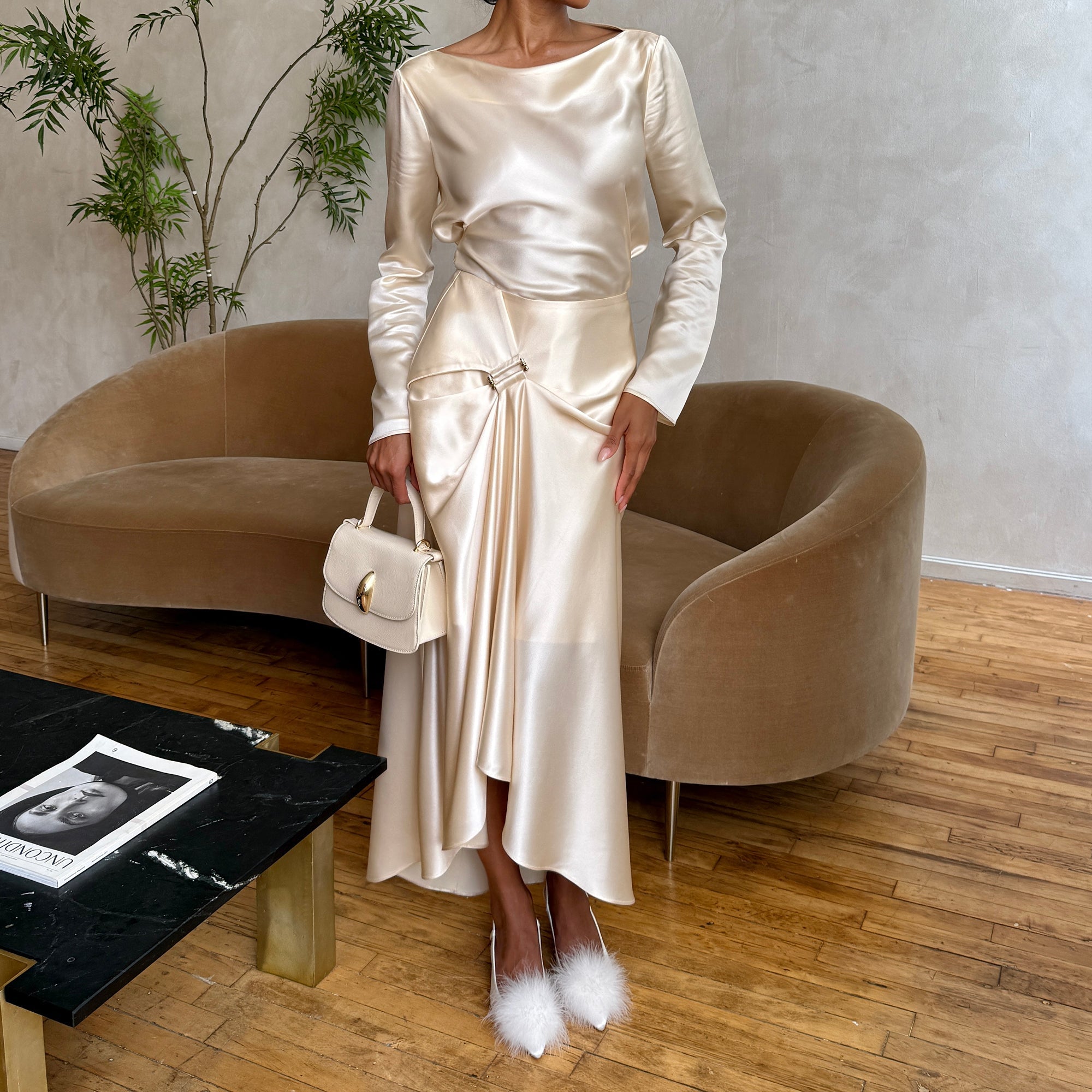 KAMY HEELS TRUE WHITE SATIN